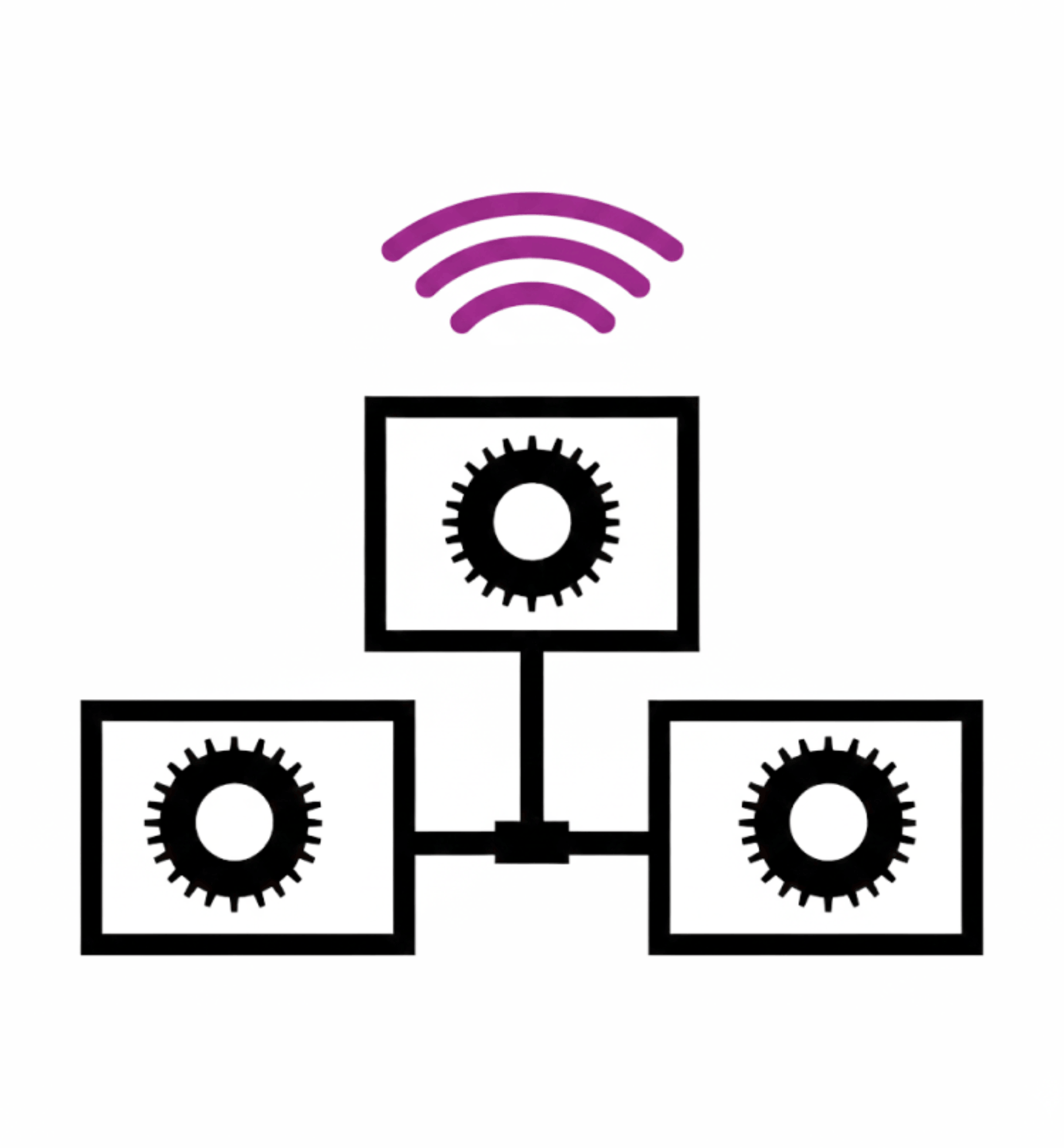 icon illustration of iiot transmitting
